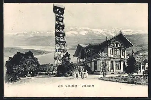 AK Uetliberg, Hotel Uto-Kulm und Aussichtsturm