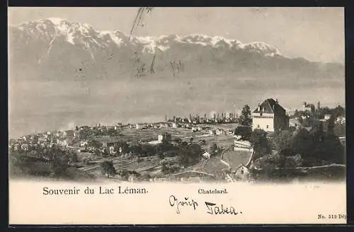 AK Chatelard, Ortsansicht mit altem Schloss