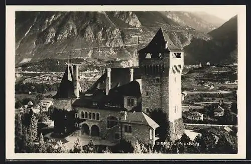 AK Sierre, Teilansicht mit Schloss