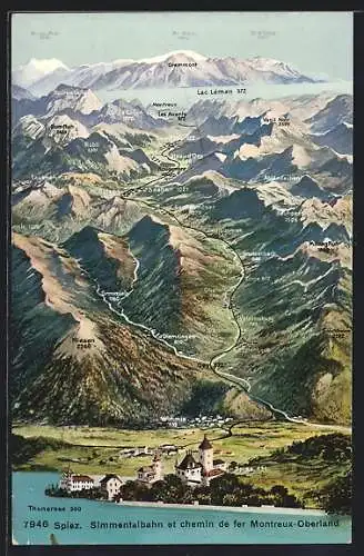 AK Spiez, Simmentalbahn et chemin de fer Montreux-Oberland