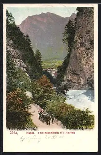 AK Ragaz, Taminaschlucht mit Falknis