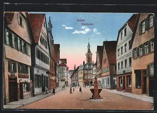 AK Aalen, Blick über den Marktplatz