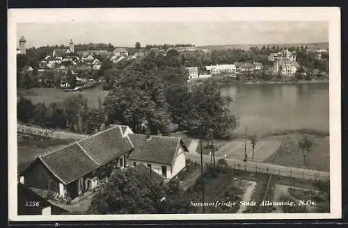 AK Allentsteig /N.Oe., Ortsansicht aus der Vogelschau