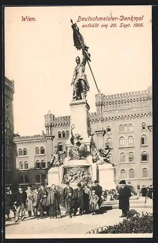 AK Wien, Enthüllung vom Deutschmeister-Denkmal am 29. Sept. 1905