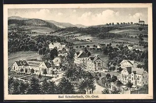 Künstler-AK Bad Schallerbach /Ob.-Oest., Teilansicht