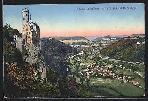 AK Lichtenstein, Schloss Lichtenstein mit Honauertaul