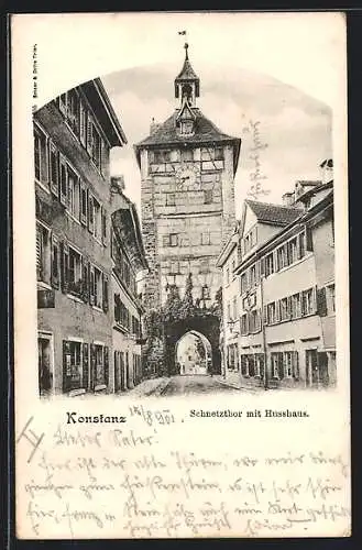 AK Konstanz, Schnetztor mit Husshaus