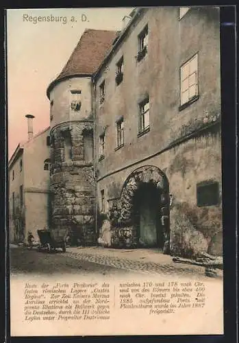 AK Regensburg, Reste der Porta Praitoria