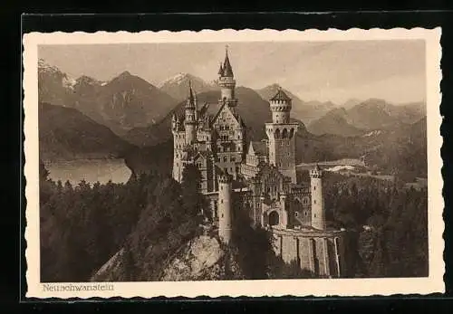 AK Schwangau, Ansicht vom Schloss Neuschwanstein