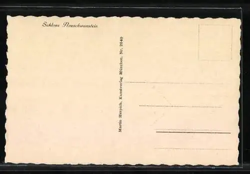 AK Schwangau, Ansicht vom Schloss Neuschwanstein