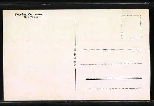 AK Potsdam-Sanssouci, Neues Palais