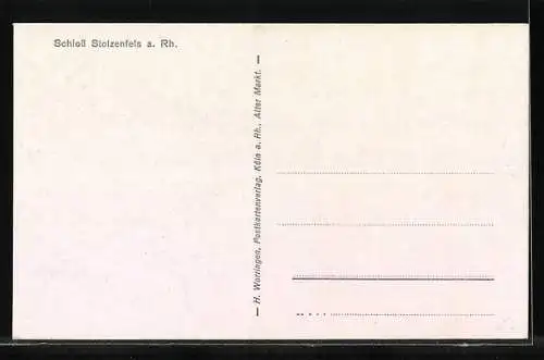 AK Ansicht von Schloss Stolzenfels am Rhein