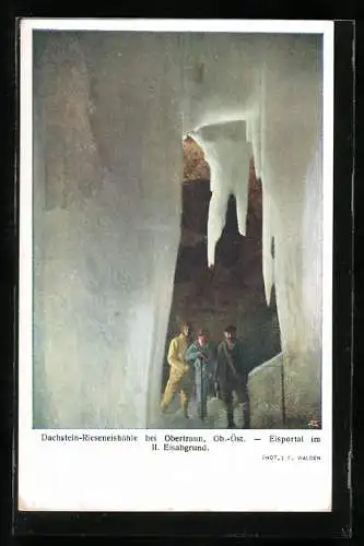 AK Dachsteinhöhle im Obertraun, Eisportal im II. Eisgrund
