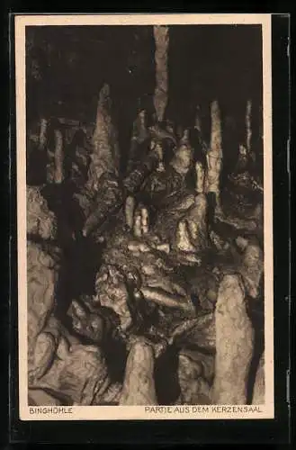 AK Binghöhle, Partie aus dem Kerzensaal