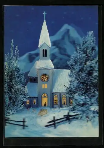 3D-AK Church, Kirche im Winter
