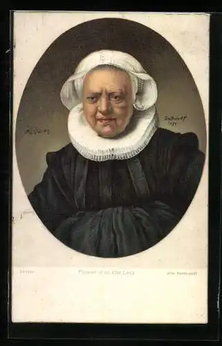 Künstler-AK Stengel & Co. Nr.29934: Portrait of an Old Lady