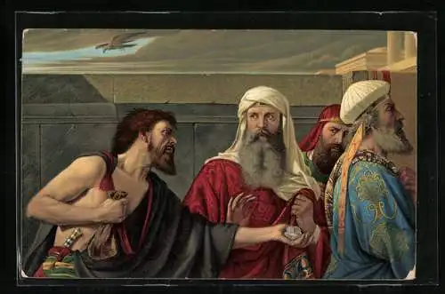 Künstler-AK Stengel & Co. Nr. 29187: Reue des Judas
