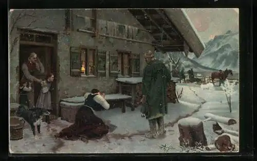 Künstler-AK Stengel & Co. Nr. 29062: Ein schwerer Schicksalsschlag