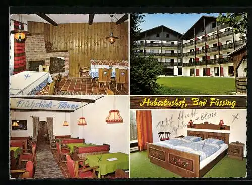 AK Bad Füssing, Hotel Hubertushof, Familie Gramüller, Safferstettenerstrasse 21
