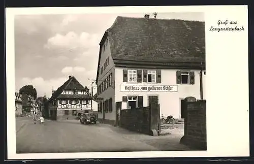 AK Langensteinbach, Gasthaus zum goldenen Ochsen