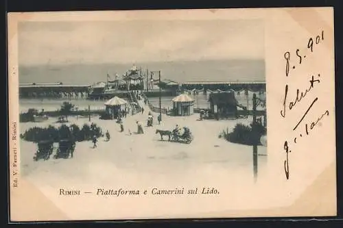 AK Rimini, Piattaforma e Camerini sul Lido
