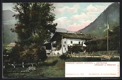 AK St. Leonhard in Passeier, Andreas Hofer`s Geburts- und Wohnhaus