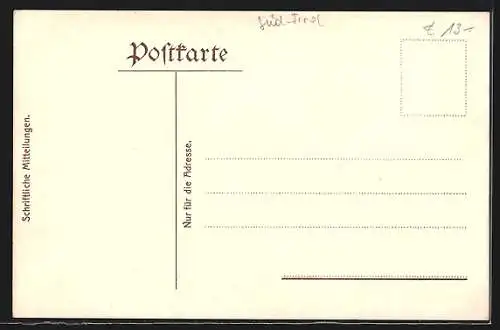 AK St. Leonhard in Passeier, Andreas Hofer`s Geburts- und Wohnhaus