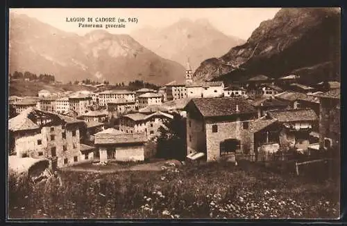 AK Laggio di Cadore, Panorama generale, Kirche, Berge