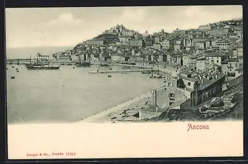 AK Ancona, Panorama über die Stadt