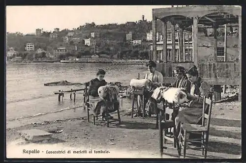 AK Rapallo, Lavoratrici di merletti al tombolo