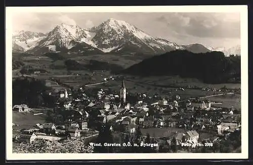 AK Wind. Garsten, Ortsansicht gegen Pyhrgas