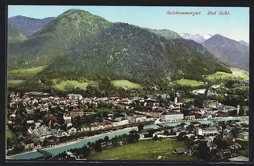 AK Bad Ischl, Totale vom Berg aus