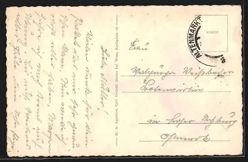 AK Baden bei Wien, Innenansicht der Trink- u. Wandelhalle