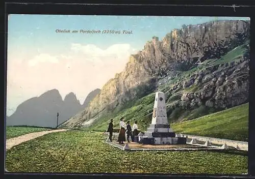 AK Pordoijoch, Obelisk