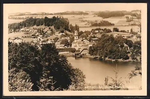 AK Mattsee /Salzburg, Ortsansicht aus der Vogelschau