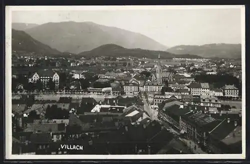 AK Villach, Blick über die Dächer