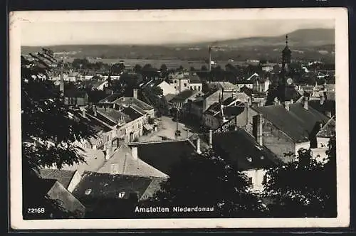 AK Amstetten /Niederdonau, Blick über die Dächer