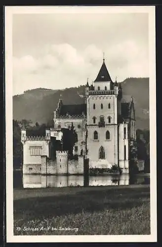 AK Salzburg, Uferpartie am Schloss Anif