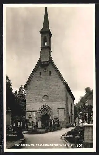 AK Salzburg, St. Margarethenkapelle mit Friedhof