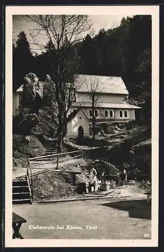 AK Kössen / Tirol, Gasthaus Klobenstein am Waldrand