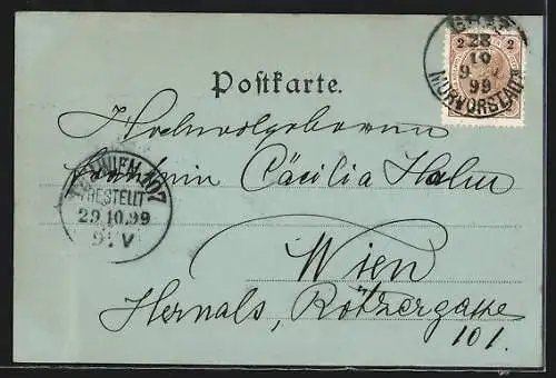 Mondschein-AK Strassengel, Kurhaus Judendorf