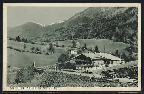 AK Thiersee bei Kuftsein, Vorderthiersee mit Bergpanorama