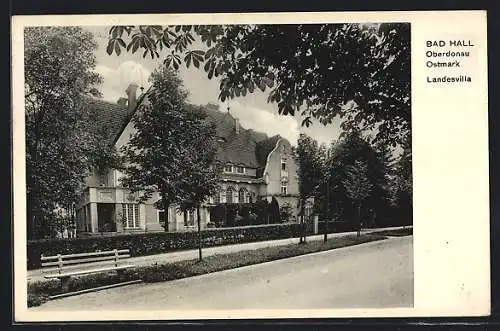 AK Bad Hall, Strassenpartie am Mütterheim der N.S.V.