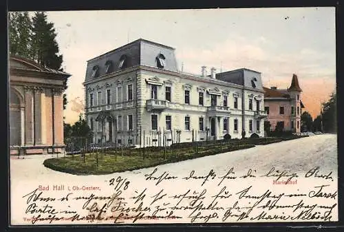 AK Bad Hall /Ob.-Oesterr., Partie am Marienhof