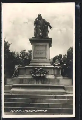 AK Schweinfurt, Rückert-Denkmal