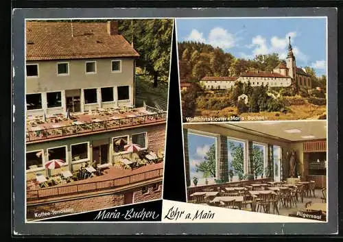 AK Lohr a. Main, Waldrast Maria Buchen, Wallfahrtskirche, Terrassen-Café