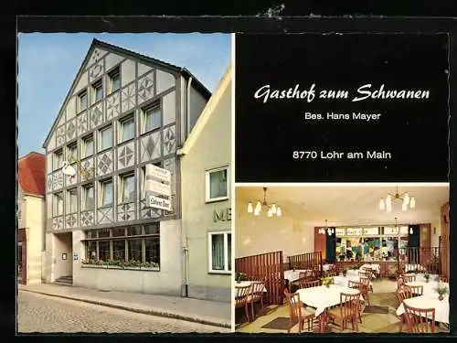 AK Lohr /Main, Gasthof zum Schwanen