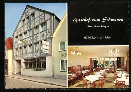 AK Lohr /Main, Gasthof zum Schwanen