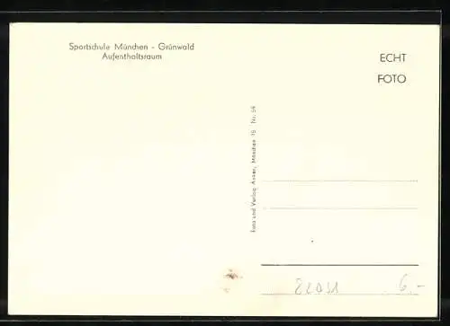 AK Grünwald / Isar, Aufenthaltsraum in der Sportschule München