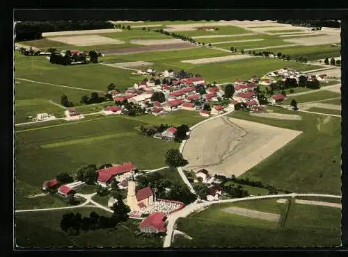 AK Lochhofen, Ortsansicht aus der Vogelschau
